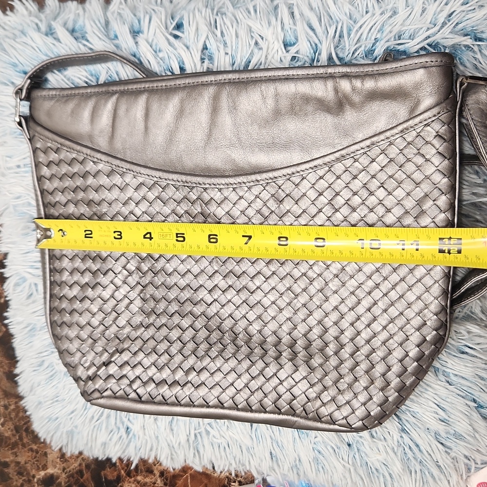 Ganson weaved leather Crossbody bag - Picture 6 of 7